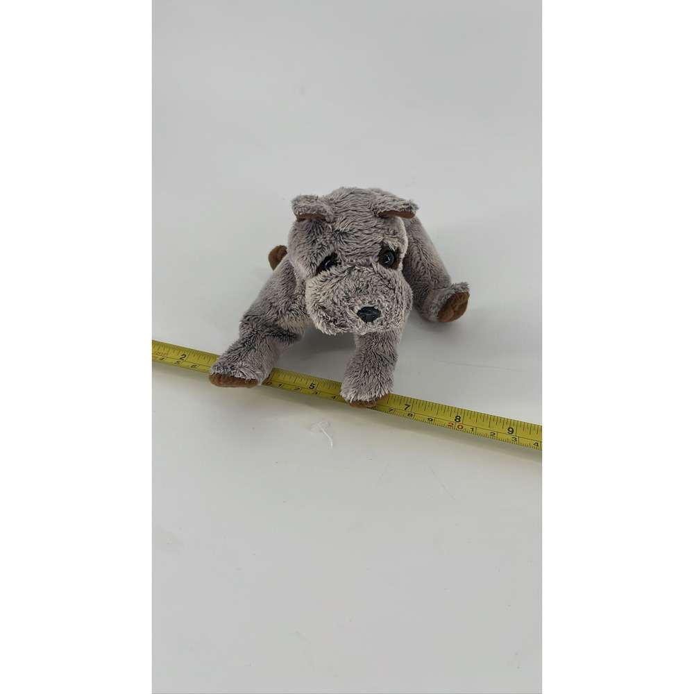 Gray Plush Puppy Dog Stuffed Animal Toy 8" Ty Titan